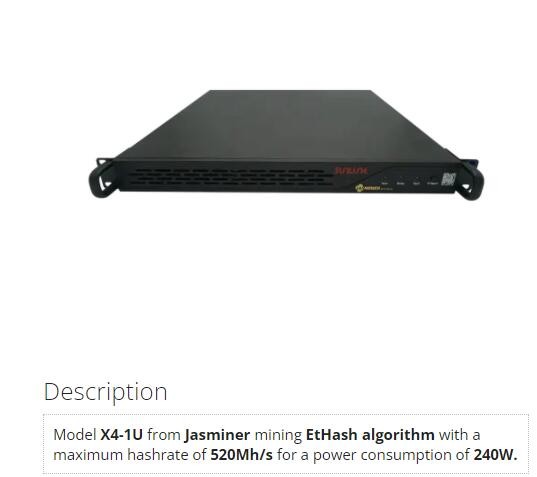 Quality 240W Ethash Asic Mining Machines for sale