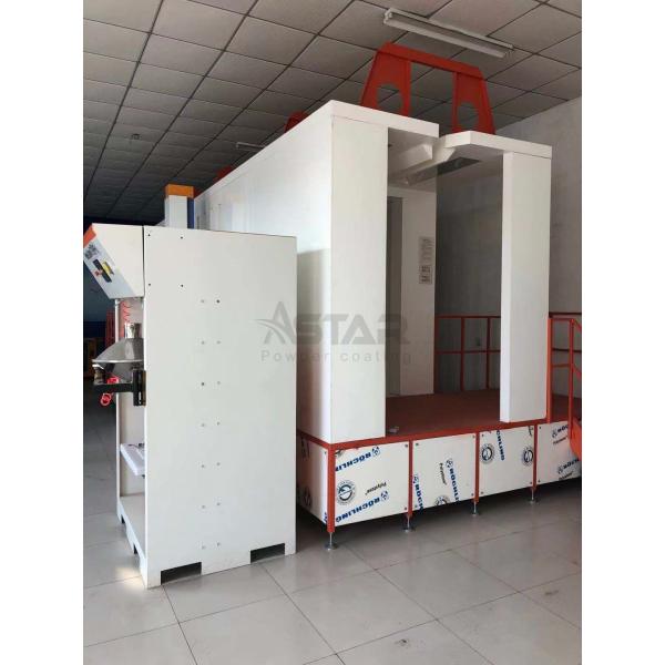 Quality Cyclone Recovery Electrostatic Powder Coating Booth for sale