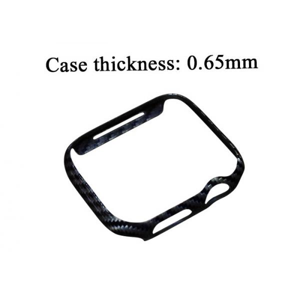 Quality Glossy Shockproof Aramid Fiber Watch Case For Apple Watch Series 4 5 for sale