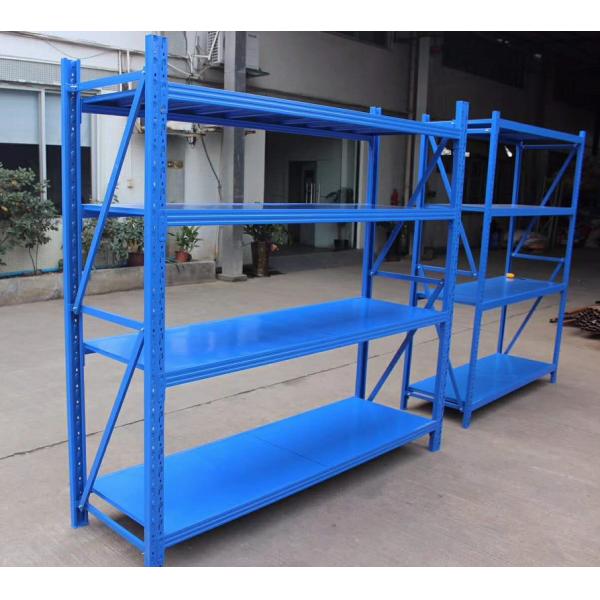 Quality Steel 4layers Warehouse Storage Shelves Heavy Duty Anti rust 2500kg Weight capacity for sale