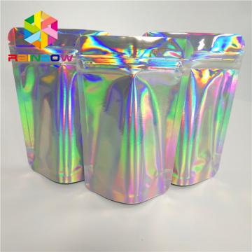 Quality k Hologram Snack Food Packaging Bags Custom For Eyelash / Brush / Jewelry for sale