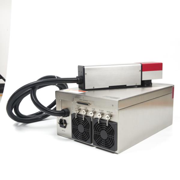Quality QR Code 30W Fiber Laser Marking Machine 150 M/Min Line Speed for sale