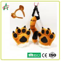 China BSCI BPA Free Tiger Tail, Paws and Hairband Stuffed Animals Plush Toy factory