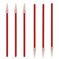 China 3 Cleanroom  Lint Free Pointed Foam Swab With Red Handle factory