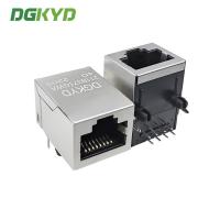 China Single Port 8P8C Female CAT6 PCB Connector RJ45 Without Transformer for sale