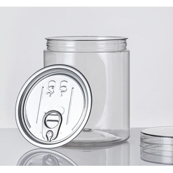 Quality ODM OEM Clear Plastic Cookie Jar Empty Pet Refillable Spice Jars for sale