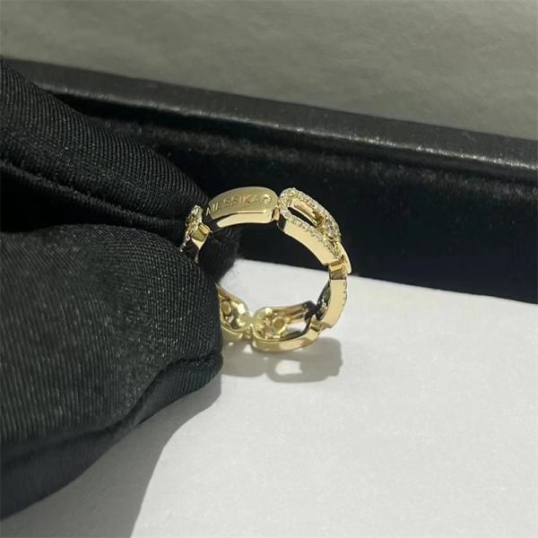 Quality Luxury Wedding 18k Gold Diamond Ring VVS Diamond Messika Diamond Ring for sale