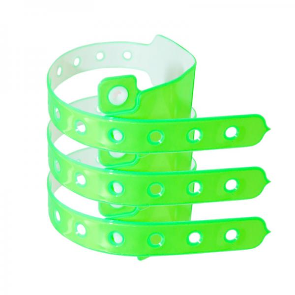 Quality Customizable Vinyl Event Wristbands Personalised Silk Screen Printing for sale