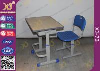 China Height Adjustable Floor Free Standing Kids School Desk Chair With Foot Rest factory