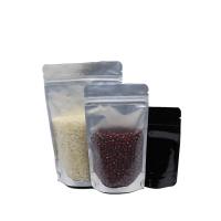 Quality Flexible Custom Resealable Clear Front Zipper Pouches Plastic Food Packaging for sale