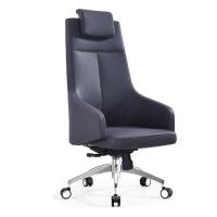 China Tilting Cowhide Executive Leather Office Chair High Density factory