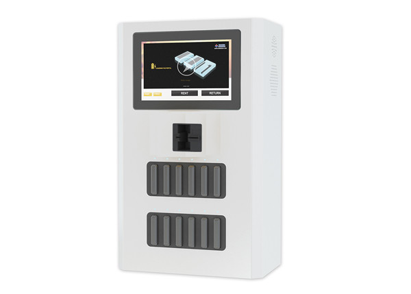 Quality FCC CE Certificated Shared Power Bank Rental Station Machine With Credit Card Reader for sale
