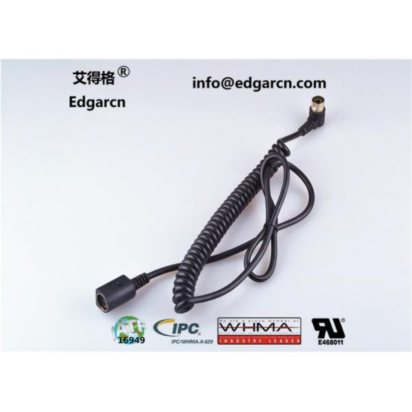 Quality Length 1000mm Coiled Cable Cord , Injection Molding Car Wiring Harness  for sale