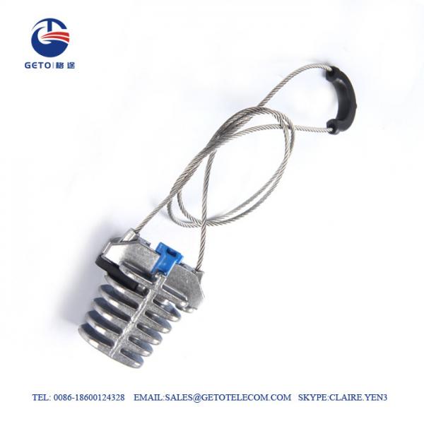 Quality Aluminum FTTH Figure 8 7KN 7mm Drop Cable Clamp for sale