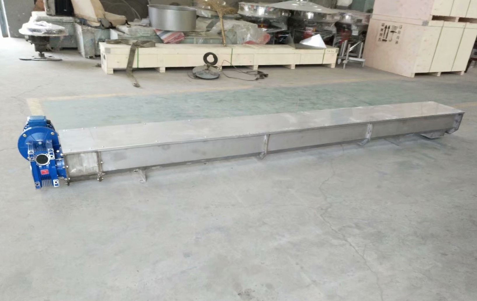 China Carbon Steel U Type Horizontal Screw Conveyor for Powder and Granular Materials factory