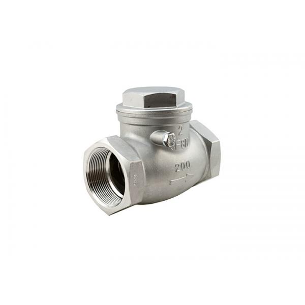 Quality Full Port Stainless Steel Flange Check Valve Metal / Metal Seat BSP Ends 200 Psi for sale