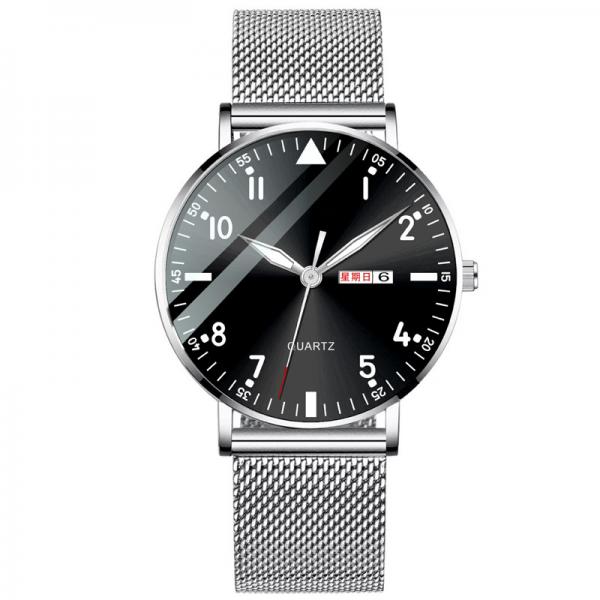 Quality Bilayer Multifunction Watch Stainless Steel Back Bracelet Watch 6mm Thickness for sale