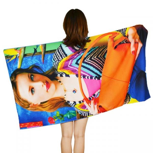 Quality Oversized Microfiber Personalised Character Beach Towels With Travel Bag for sale