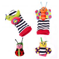 China Adjustable  Kids Plush Toys Wrist Ring Bell Puzzle Toy Socks factory