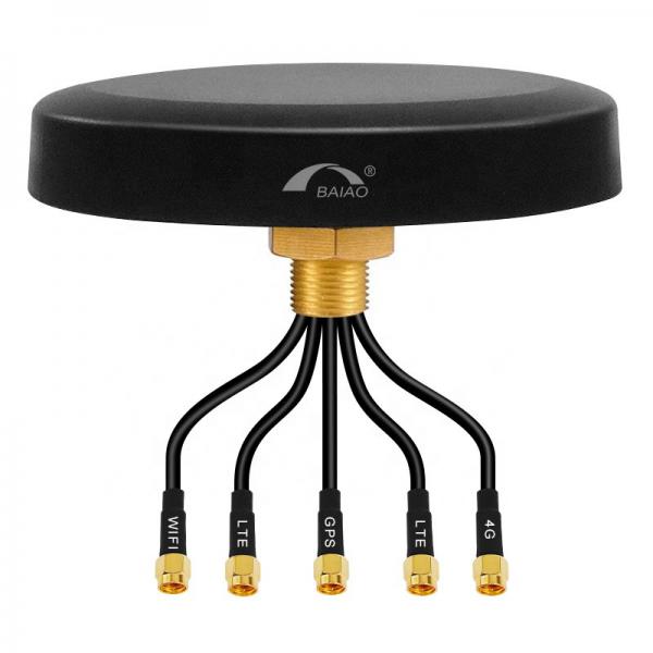 Quality Waterproof 5-in-1 Combined Antenna Active Combo black puck antenna WIFI GPS 4g combo antenna for sale