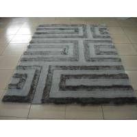 China Structured Maze Design Polyester Shaggy Carpet Super Soft Area Rug for sale