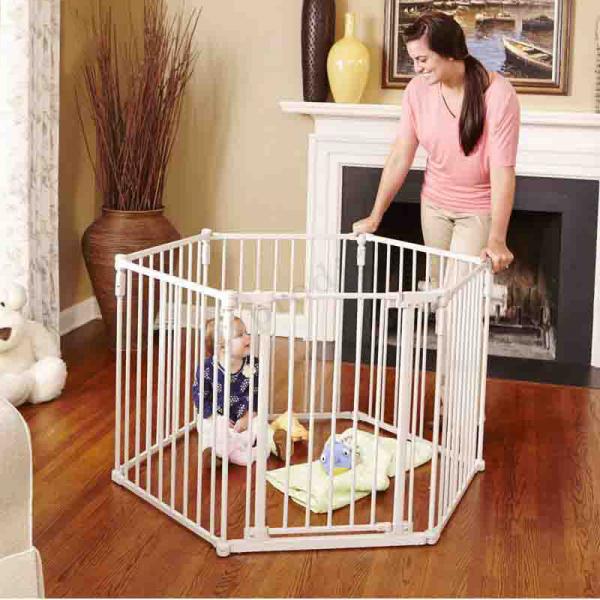 Quality Childproof Metal Foldable Baby Playpen Iron PP Material Multipurpose for sale