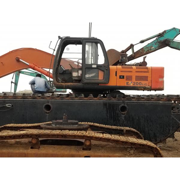 Quality Dredging Works Amphibious Pontoon ,  Undercarriage Parts With Spud Pile for sale