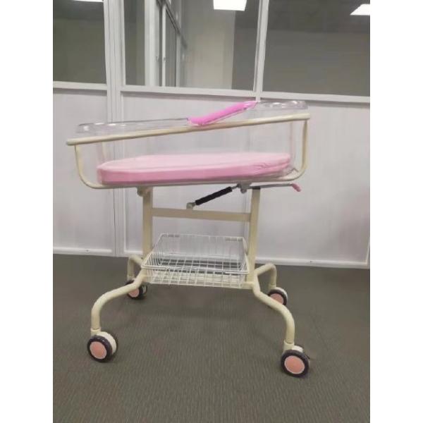 Quality Imported ABS Basin Hospital Baby Crib 4 PCS Central Controlled Castors for sale