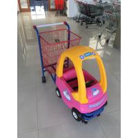 China 95 L Basket Volume Childrens Metal Shopping Trolley Travelator Casters CE / GS / ROSH factory