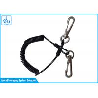 China Multicolor Theft Proof Spring Coil Cord Keychain / Safety Fishing Ropes factory