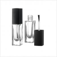 China Empty Cosmetic Nail Polish Pump Bottle With Lid Brush 7.5ml Nail Polish Remover Glass Bottle factory
