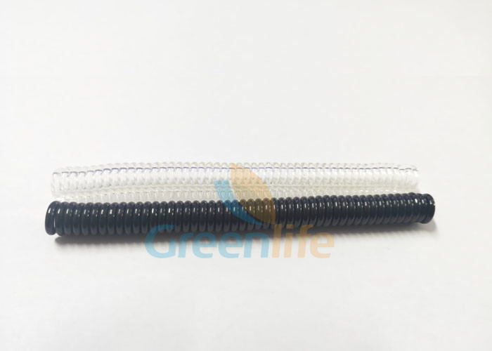 China 10cm Black Custom Coiled Cable Spiral Coiled Safety Tether Without Accessory factory