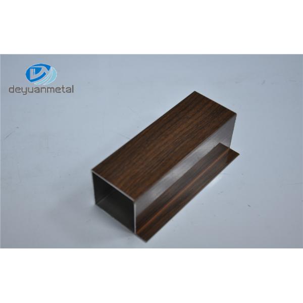 Quality Wooden Grain Aluminium Window Profiles Aluminum Window Sections With Cutting for sale