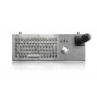 Quality Flat Desktop Stainless Steel Keyboard Compact Format IP68 Dynamic Vandal Proof for sale