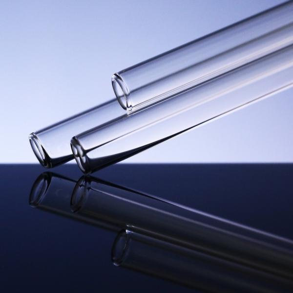 Quality High Refractive Index Round Borosilicate Glass Tubing 1250-1800mm Length for sale