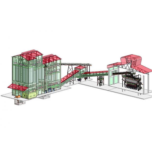 Quality Mild Steel Silica Sand Automatic 200tpd Glass Batch Plant for sale