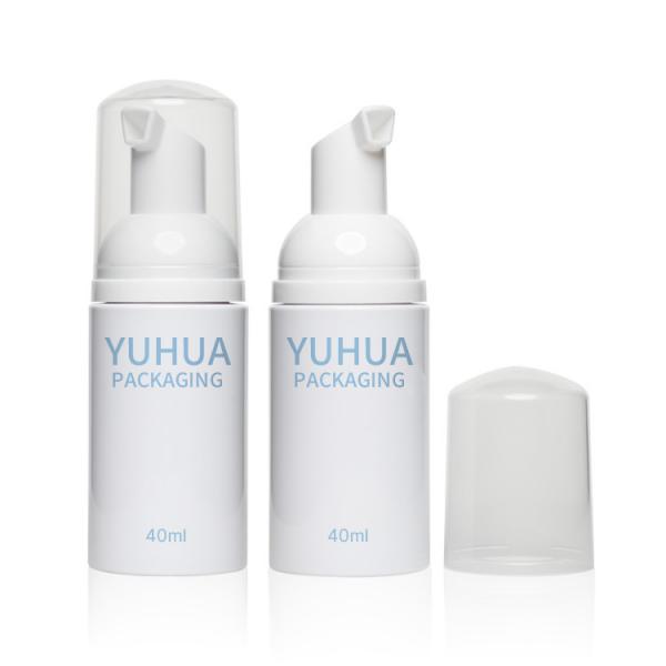 Quality 40ml Foam Pump Plastic Packaging Bottles White Color Screen Printing for sale