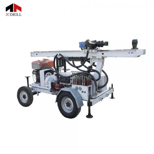 Quality DEUTZ Engine Trailer Rotary Portable Water Drilling Rig for sale
