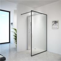 China black  Stainless Sliding 6mm Tempered Glass Shower Door 1200X2000mm factory