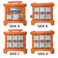 Quality MK1 Portable Power Distribution System Rubber Box Orange Outdoor Distribution for sale