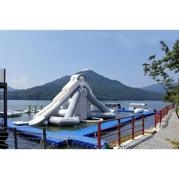 Quality Giant Aquaglide Inflatable Water Park , Inflatable Water Assault Course With EN15649 for sale