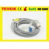 China TEVEIK Factory Reusable Medical HP Round 12pin 5 leads ECG Cable For Patient Monitor factory