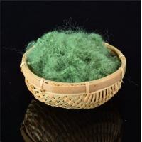 China Makeit Jade Green Dope Dyed Fiber For Clothing Industry factory