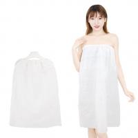 China Spa Sarong Massage Gown PP Disposable Bathrobe bath dress strapless For Spa Beauty Sauna factory