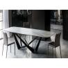 China Hotel Restaurant Marble Dining Table , Fashion Square Marble Top Table factory