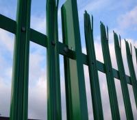 China Powder Coated Metal Palisade Fencing , Decorative Garden Fence Steel Panel Roll factory