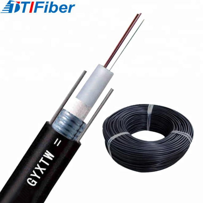 China GYXTW G652D Black Fiber Cable Single Mode Armoured Duct Aerial for sale