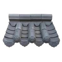 China Natural Grey Chinese Clay Roof Tiles Traditional Design factory