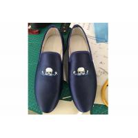 China Embroidered Velvet Smoking Slippers Mens Wear Resistant OEM / ODM factory