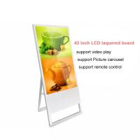 China Portable Floor Standing Digital Signage 43 Inch For Coffee Shop factory